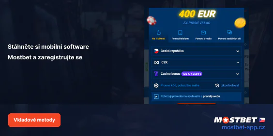 Otevřete aplikaci Mostbet a zaregistrujte se