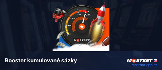 Booster kumulované sázky - Mostbet