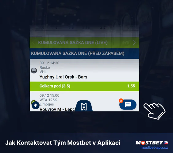 Jak kontaktovat tým Mostbet v aplikaci