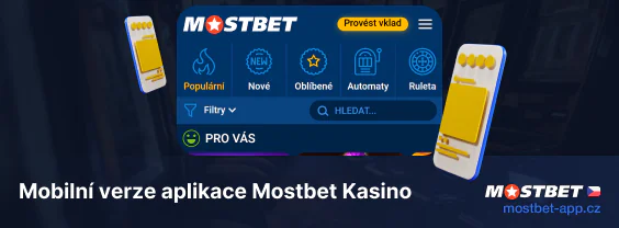 Mobilní verze kasina Mostbet