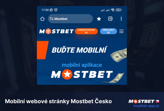 Mobilní web Mostbet Czechia