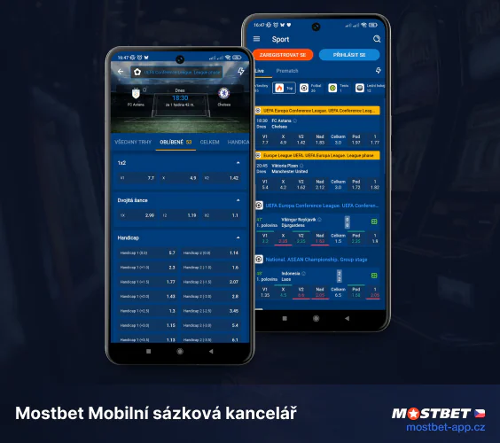 Sázení na sport v aplikaci Mostbet