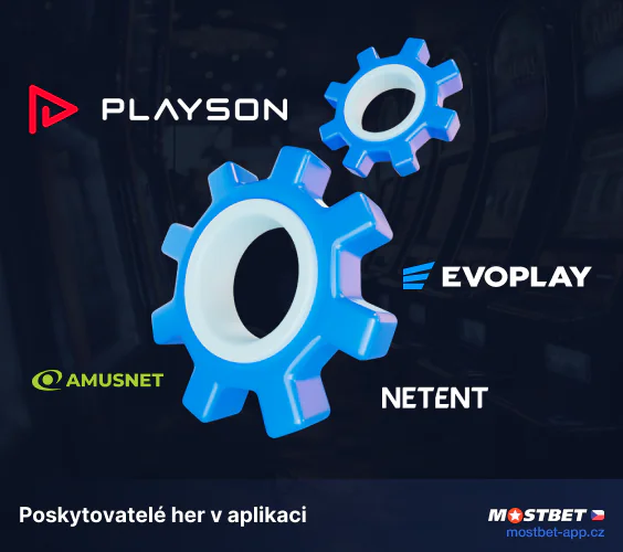 Poskytovatelé softwaru kasinových aplikací Mostbet