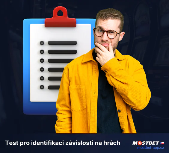 Test k identifikaci závislosti na hazardních hrách - Aplikace Mostbet